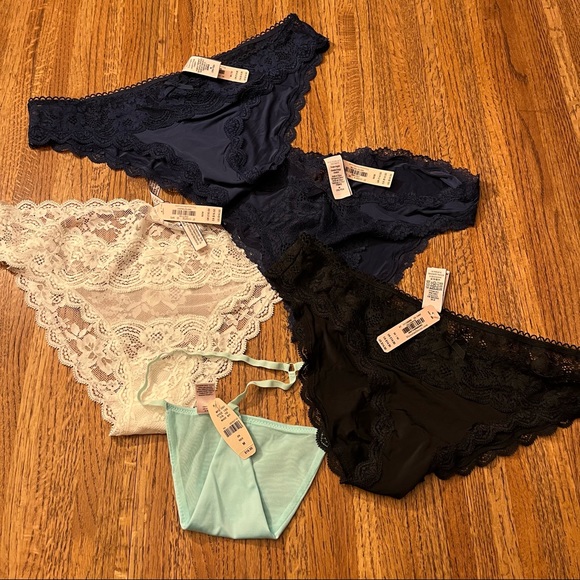 Bundle of 5 New Victoria’s Secret Panties Size Medium